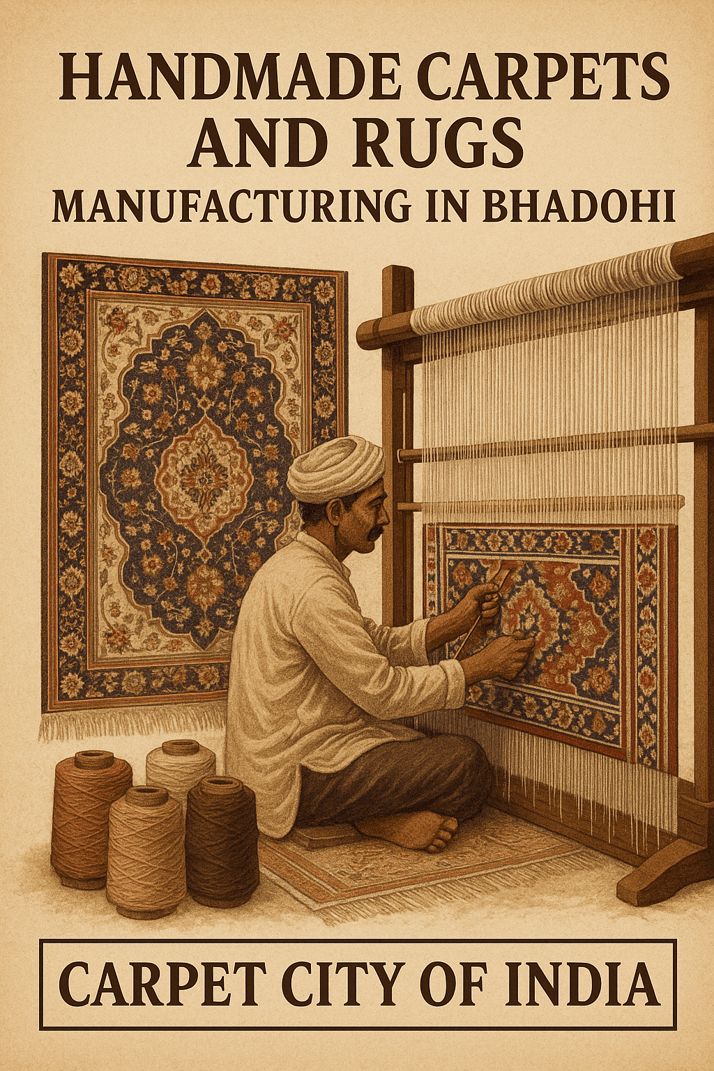Handmade Carpets and Rugs Manufacturing in Bhadohi: The Heart of India’s Global Weaving Legacy
